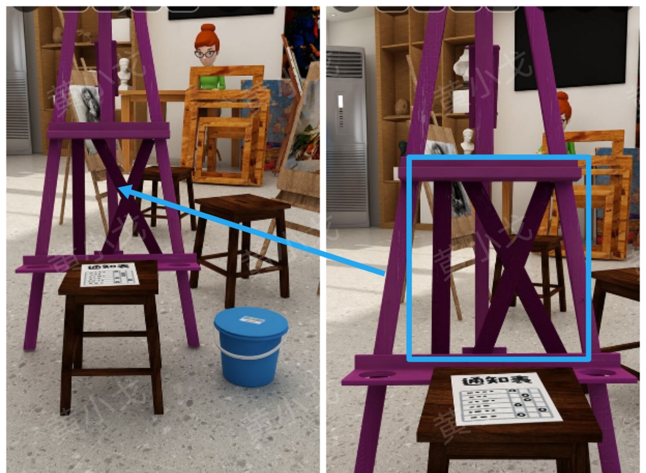 《Escape Room：侦探社》美术教室关卡攻略二