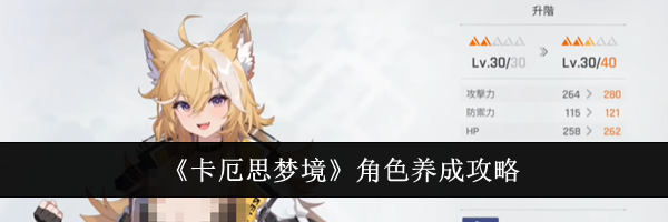 《卡厄思梦境》角色养成攻略