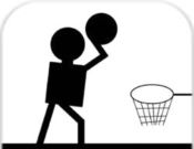 黑色篮球logo图