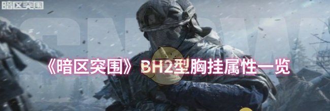 《暗区突围》BH2型胸挂属性一览