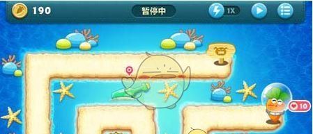 《保卫萝卜1》深海主题第2关金萝卜攻略