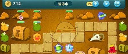 《保卫萝卜1》沙漠主题第2关金萝卜攻略