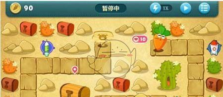 《保卫萝卜1》沙漠主题第4关金萝卜攻略
