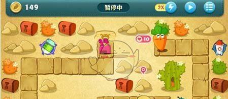 《保卫萝卜1》沙漠主题第4关金萝卜攻略
