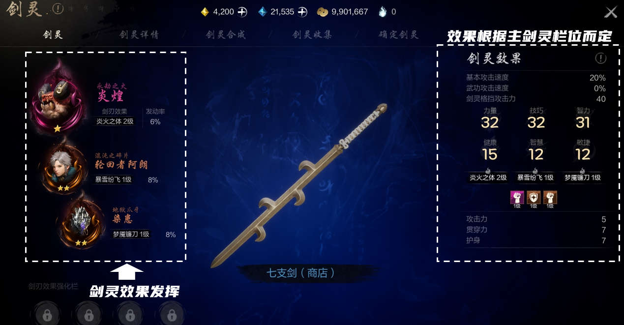 《剑灵2》剑灵系统作用分享