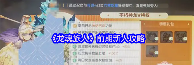 《龙魂旅人》前期新人攻略