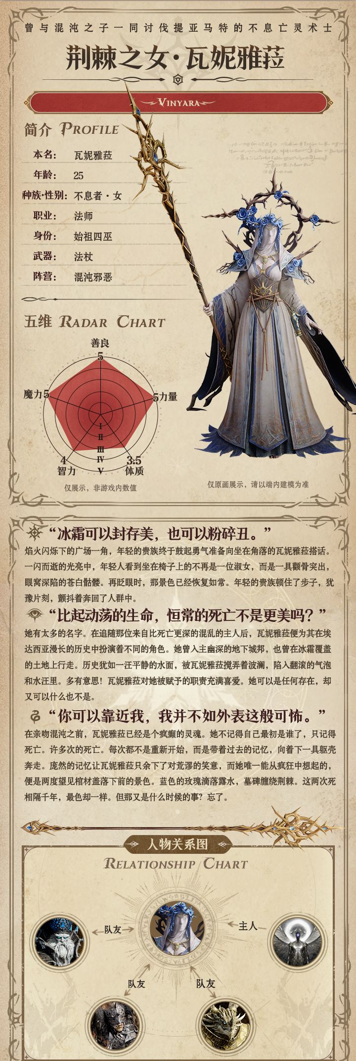 《龙息神寂》荆棘之女瓦妮雅菈角色技能详情