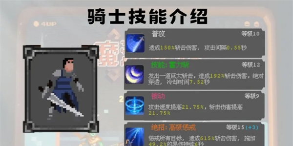 《魔法之路》骑士技能加点攻略