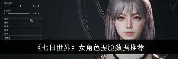 《七日世界》女角色捏脸数据推荐