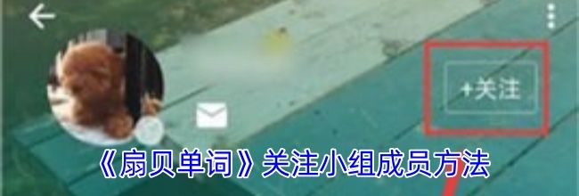 《扇贝单词》关注小组成员方法