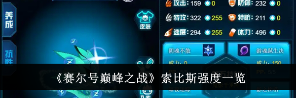 《赛尔号巅峰之战》索比斯强度一览