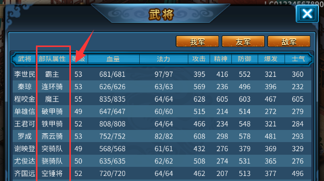 《隋唐英杰传》兵种克制介绍