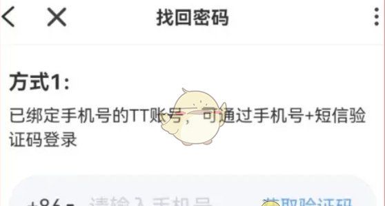 《tt语音》忘记密码找回教程