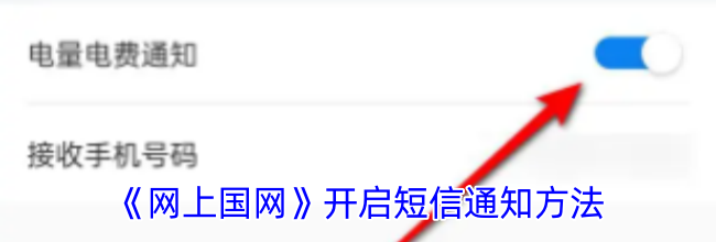 《网上国网》开启短信通知方法
