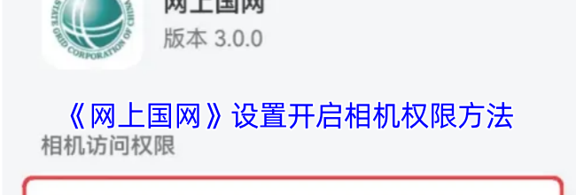 《网上国网》设置开启相机权限方法
