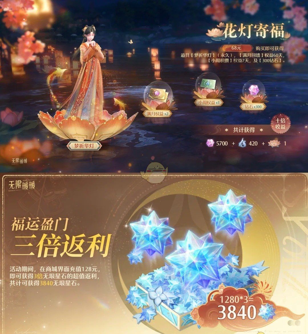 《无限暖暖》1.2新春版本充值推荐