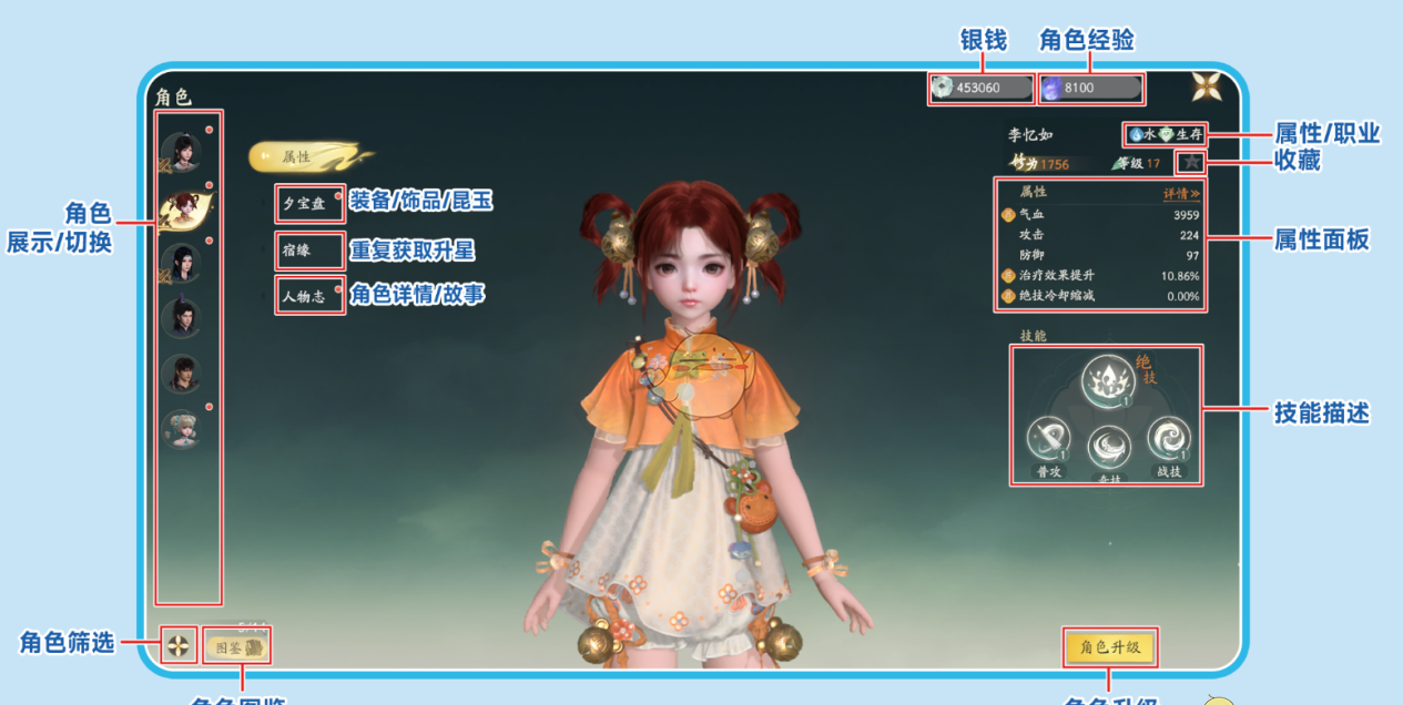 《仙剑世界》新手必看游戏界面介绍