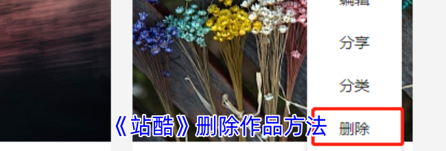 《站酷》删除作品方法